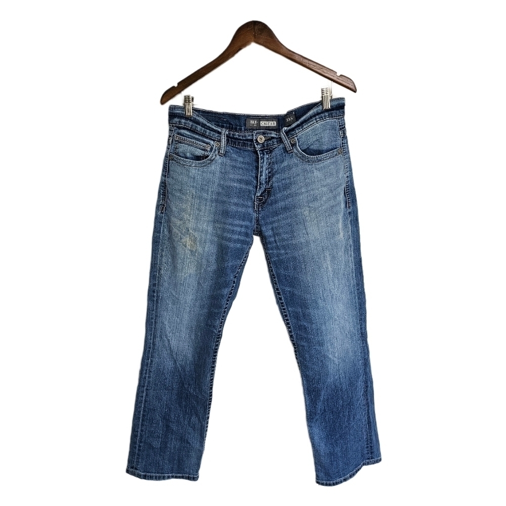BKE Carter Bootcut double back pocket blue denim jeans 33S